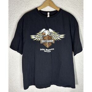 Harley Davidson Isla Mujeres Mexico TShirt Mens XL Motorcycle Short Sleeve